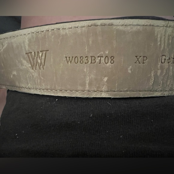 W by Worth wide double buckle belt - Picture 3 of 12